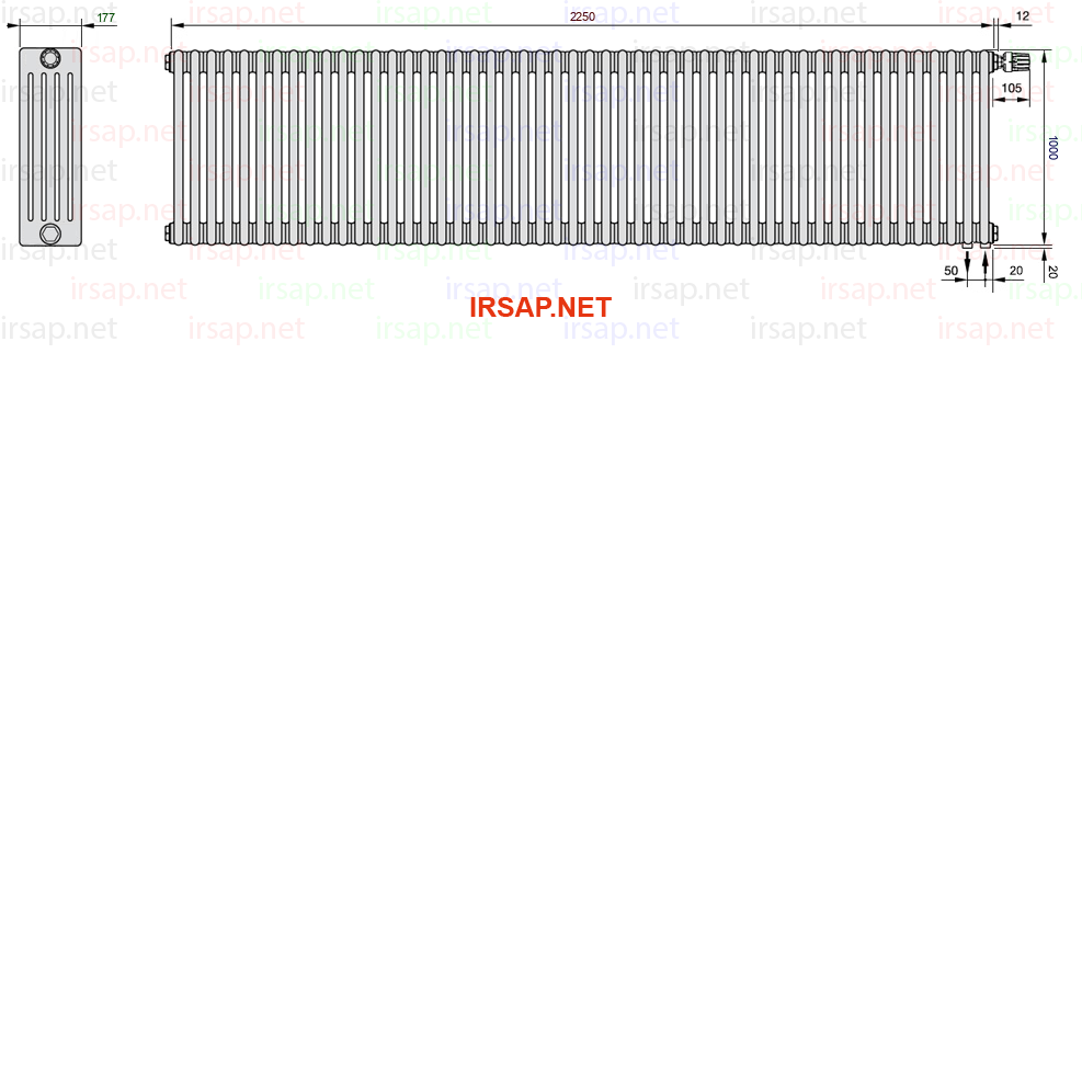 Радиатор IRSAP Tesi 51000/50 T25 CL 01